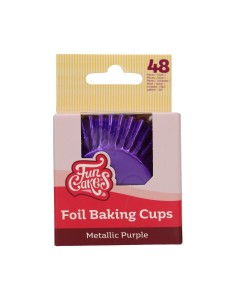 FunCakes Baking Cups Folie Metallic Paars -48st- 2