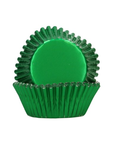 FunCakes Baking Cups Folie Metallic Groen -48st-