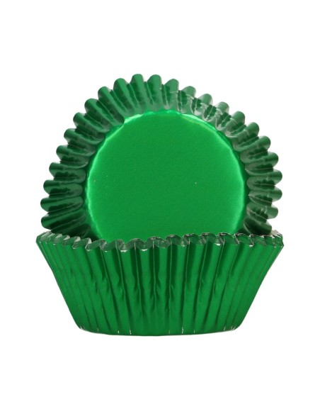 FunCakes Baking Cups Folie Metallic Groen -48st-