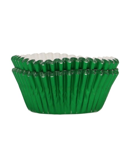 FunCakes Baking Cups Folie Metallic Groen -48st-