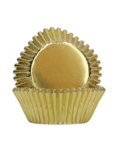 FunCakes Baking Cups Folie Metallic Goud -48st-