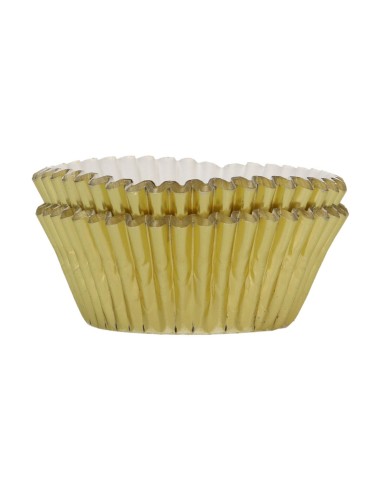 FunCakes Baking Cups Folie Metallic Goud -48st-