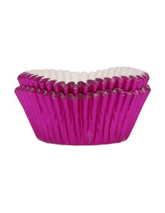 FunCakes Baking Cups Folie Metallic Roze -48st- 2