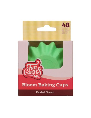 FunCakes Baking Cups Bloom Pastel Groen -48st- //