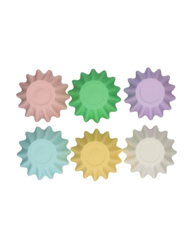 FunCakes Baking Cups Bloom Regenboog Mix -48st-