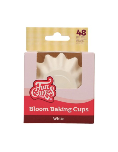 FunCakes Baking Cups Bloom Wit -48st-