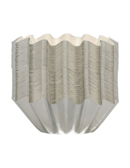 FunCakes Baking Cups Bloom Metallic Zilver -48st- //