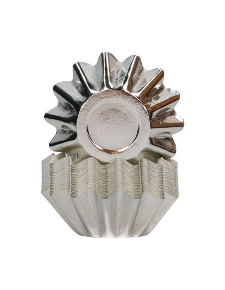 FunCakes Baking Cups Bloom Metallic Zilver -48st- //