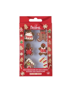 Decora Suikerdecoratie Gingerbread -6st- 2