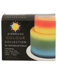 Sugarflair Vloeibare Airbrush Kleurstof Collectie -8x14ml-