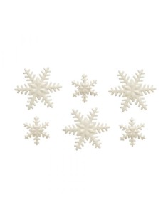 Decora Suikerdecoratie Sneeuwsterren -9st- 2