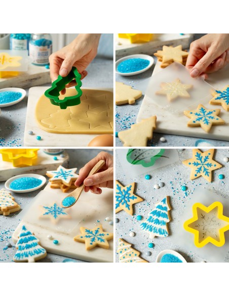 Decora Uitsteker & Stencil Set Kerst -4st-