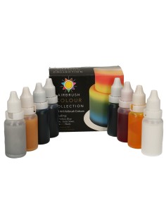 Sugarflair Vloeibare Airbrush Kleurstof Collectie -8x14ml- 2
