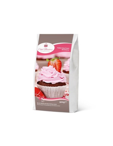 Cake Masters Mix voor Fluffy Icing Aardbei -900gr-