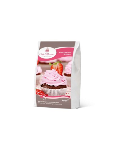 Cake Masters Mix voor Fluffy Icing Aardbei -450gr-