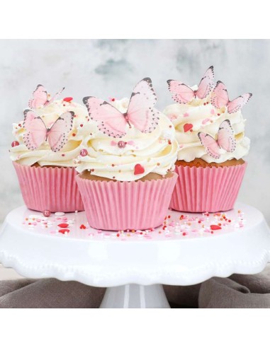 Cake Masters Ouwel Vlinders Roze -29st-