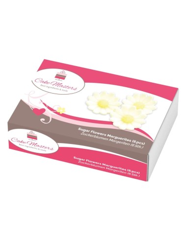 Cake Masters Suikerbloemen Margriet Wit -40mm- 6st