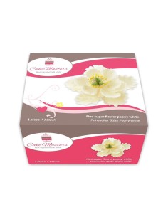 Cake Masters Suikerbloem Pioenroos Wit -11,4cm- 1st 2
