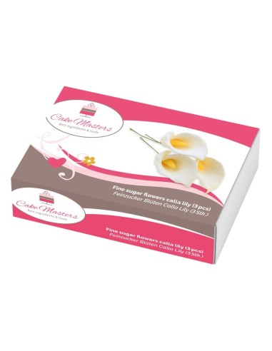 Cake Masters Suikerbloem Calla Lelie Wit -60mm- 3st