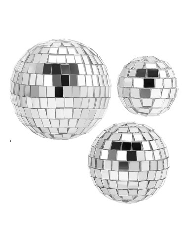 CakeDeco Taarttopper Mini Disco Ballen Zilver -3st-