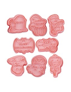 CakeDeco Uitstekerset Halloween -8st-