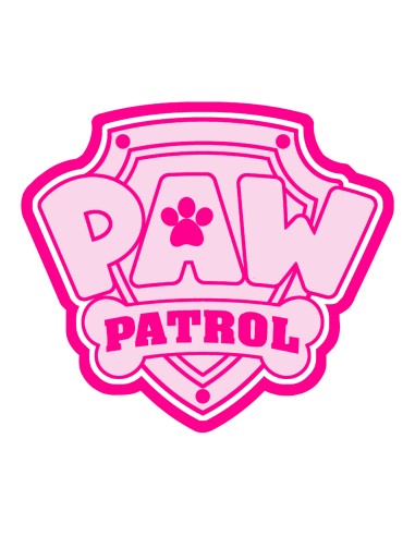 3D Uitsteker op Maat: Paw Patrol - Logo met Stempel