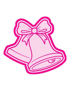 3D Uitsteker op Maat: Kerstbel met Stempel