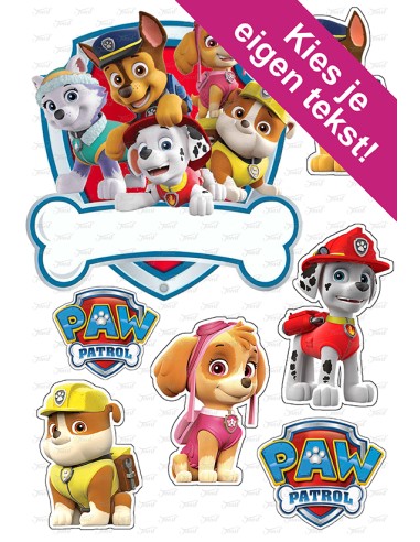 DIY Taarttopper Paw Patrol 1 - 16cm