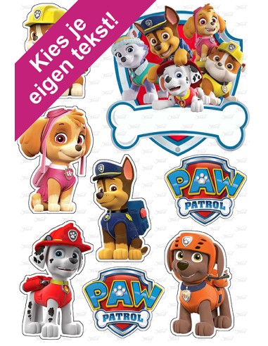 DIY Taarttopper Paw Patrol 1 - 13cm