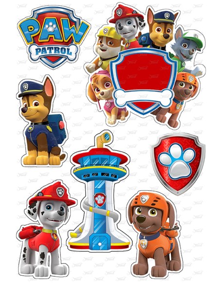 DIY Taarttopper Paw Patrol 2 - 13cm