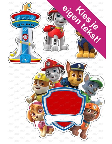 DIY Taarttopper Paw Patrol 2 - 16cm