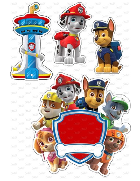 DIY Taarttopper Paw Patrol 2 - 16cm