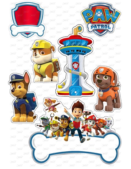 DIY Taarttopper Paw Patrol 3 - 16cm