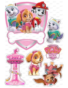 DIY Taarttopper Paw Patrol Girls - 16cm 2