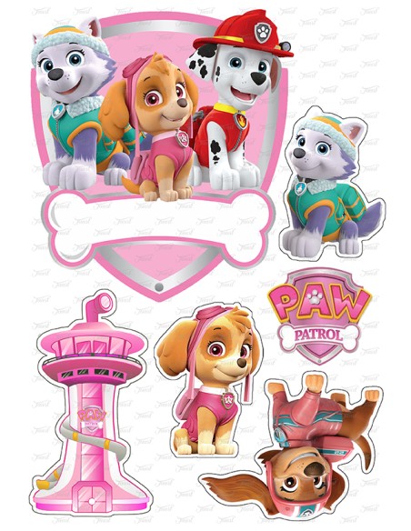 DIY Taarttopper Paw Patrol Girls - 16cm