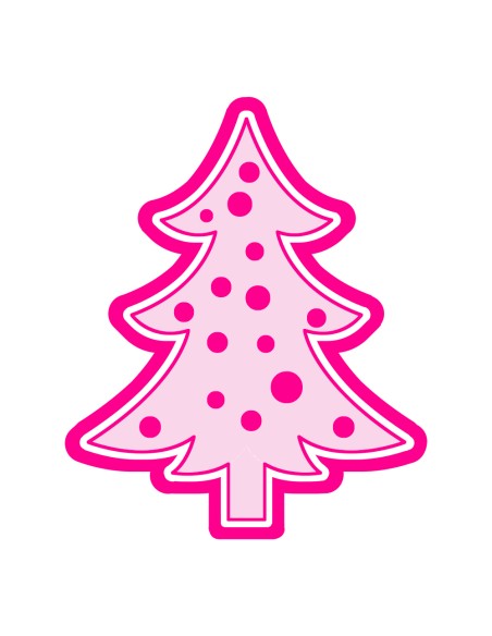 3D Uitsteker op Maat: Kerstboom met Stempel