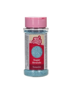 FunCakes Sugar Strands Turquoise -80gr- 2