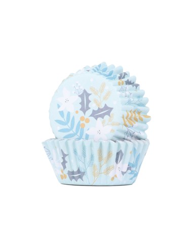 PME Folie Baking Cups Winterbloemen -30st-