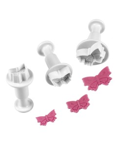 PME Plunger Uitsteker Set Vlinder Mini -3st-