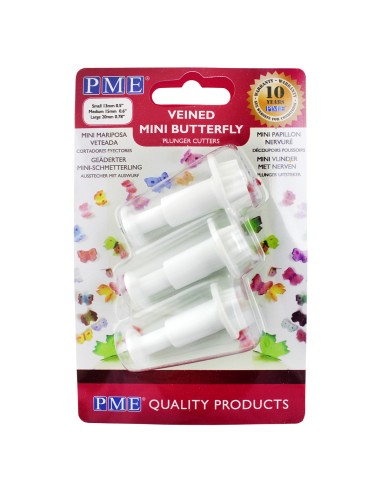 PME Plunger Uitsteker Set Vlinder Mini -3st-