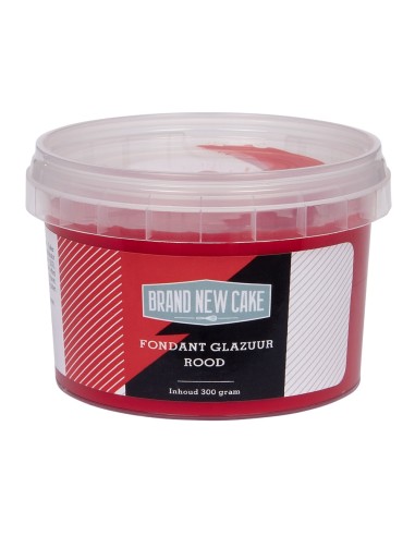 BrandNewCake Fondant Glazuur Rood -300gr-