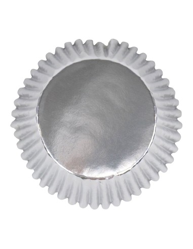 PME Baking Cups Metallic Zilver -30st-