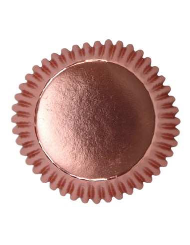 PME Baking Cups Metallic Rose Goud -30st-