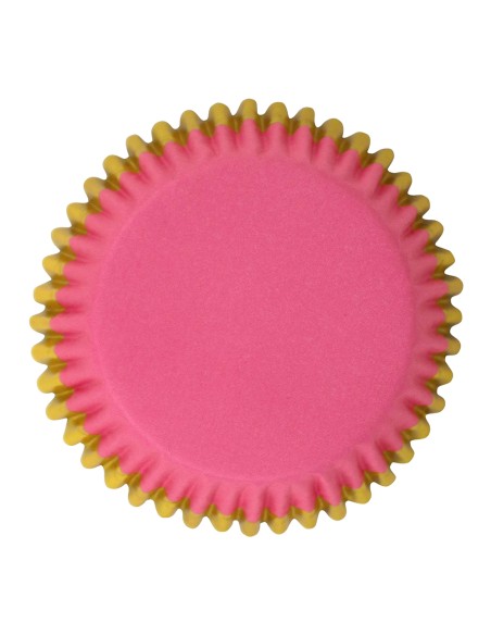 PME Folie Baking Cups Perzik met Gouden Rand -30st-