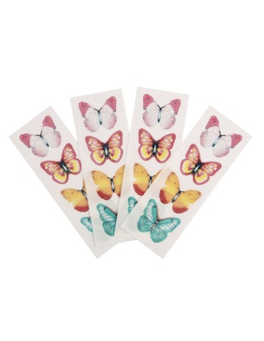 BrandNewCake Ouwel Vlinders Assorti -16st-