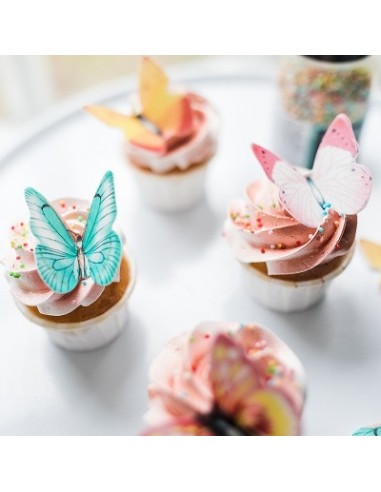 BrandNewCake Ouwel Vlinders Assorti -16st-