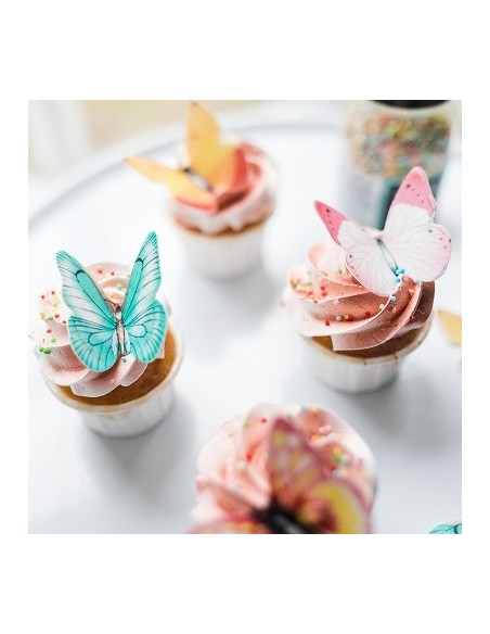 BrandNewCake Ouwel Vlinders Assorti -16st-