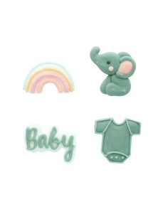 Culpitt Suikerdecoratie Baby Groen -12st- 2