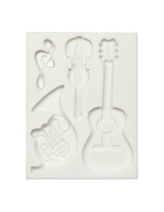 CakeDeco Siliconen Mal Gitaar
