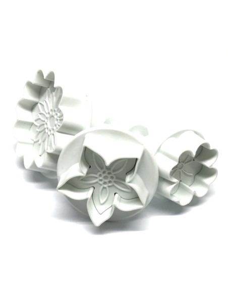 Dekofee Plunger Uitsteker Set Bloemen Mix -3st-